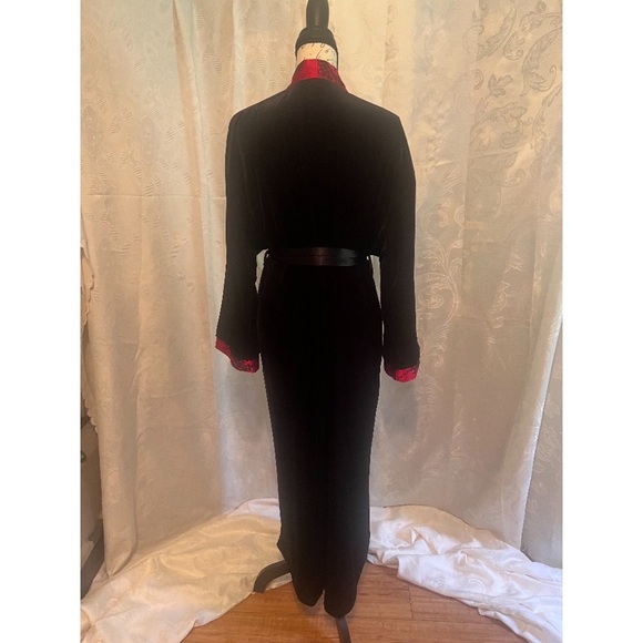 SzL/XL, Fredericks of Hollywood, vintage, black and red, Asian inspired robe. - Picture 4 of 10